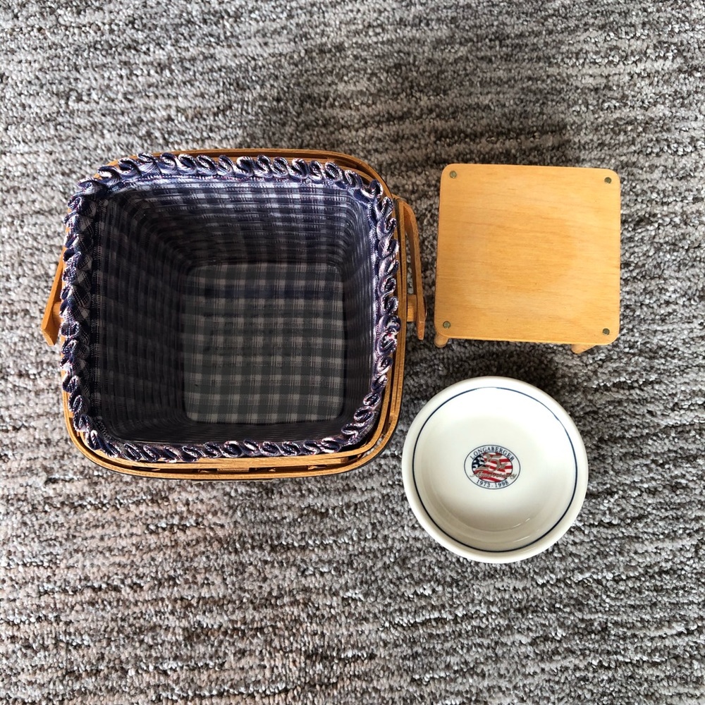 1999 Mini Longaberger Two Pie Basket - Picture 3 of 9